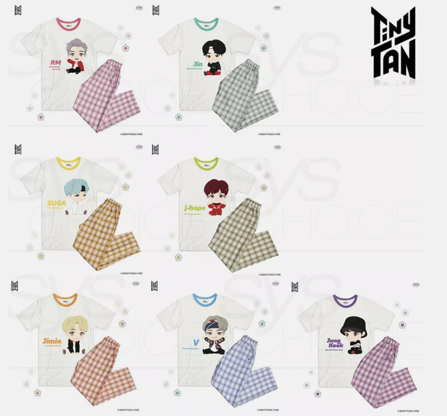 Tiny Tan BTS Pajama